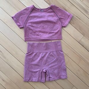 Pink workout set- Gymshark Dupe